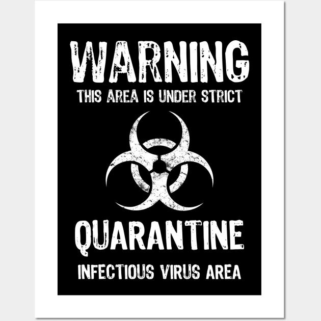 Virus Quarantine Biohazard Symbol Wall Art by Scar